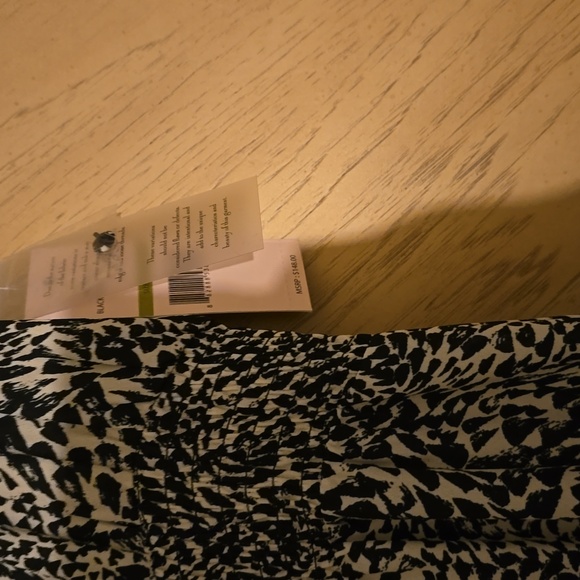 Nanette Lepore Sleeveless Ruffle Tiered Mini Dress. Black Cream 654-1 Print - Picture 4 of 12